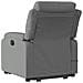 Poltrona Alzapersona Massaggi Reclinabile Grigio Scuro Tessuto - Foto miniatura 3