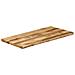 Piano Tavolo Bordi Vivi 120x60x3,8 Cm Legno Di Mango Grezzo - Foto miniatura 2