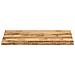Piano Tavolo Bordi Vivi 120x60x3,8 Cm Legno Di Mango Grezzo - Foto miniatura 3