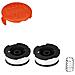 Set Di Bobine Di Ricambio Per Filo Da Taglio Per Black+decker Af-100 - Foto miniatura 1