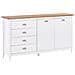 Credenza A 2 Ante Shillington Legno Di Pino Bianco - Foto miniatura 2