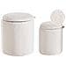 Set Di 2 Pouf Contenitore Berea Bouclé Bianco Sporco - Foto miniatura 2