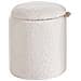 Set Di 2 Pouf Contenitore Berea Bouclé Bianco Sporco - Foto miniatura 5