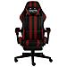 Lusso Casadino -  Sedia Da Gaming Con Poggiapiedi Nero E Rosso Vino In Similpelle - Foto miniatura 1