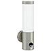 Applique da esterno  con sensore in acciaio inox argento IP44 - Foto miniatura 1