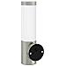 Applique da esterno  con sensore in acciaio inox argento IP44 - Foto miniatura 6