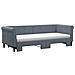 Divano Letto Estraibile Materassi Grigio Scuro 80x200cm Velluto - Foto miniatura 3