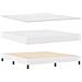 Letto box spring  con materasso bianco super king in finta pelle, Testiera semplice in bianco puro 180 cm in finta pelle - Foto miniatura 6