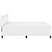 Letto box spring  con materasso bianco super king in finta pelle, Testiera semplice in bianco puro 180 cm in finta pelle - Foto miniatura 9