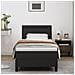 Letto con Box Spring e Materasso Nera Singolo in Eco-pelle - Foto miniatura 5