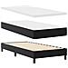 Letto con Box Spring e Materasso Nera Singolo in Eco-pelle - Foto miniatura 6