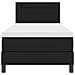Letto con Box Spring e Materasso Nera Singolo in Eco-pelle - Foto miniatura 8