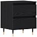 Comodino Nero Rovere 40x35x50 cm Legno ingegnerizzato - Foto miniatura 1