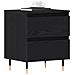 Comodino Nero Rovere 40x35x50 cm Legno ingegnerizzato - Foto miniatura 3