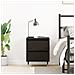 Comodino Nero Rovere 40x35x50 cm Legno ingegnerizzato - Foto miniatura 4