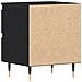 Comodino Nero Rovere 40x35x50 cm Legno ingegnerizzato - Foto miniatura 8