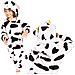 Pigiama Per Bambini Kigurumi Onesie Costume Mucca 125-135 Cm - Foto miniatura 1
