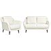 Set Da Salotto 3 Posti Eiby Ciniglia Bianco - Foto miniatura 2