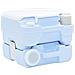 Toilette Portatile per Camping Azzurro 41.5 x 36.5 x 30 cm - Foto miniatura 3