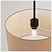 Lampada A Sospensione Nevia Beige Sl. 1849 - Minimalist Lampada A Sospensione Tortora /nero 137x40x40 Cm - Foto miniatura 5