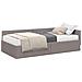 Struttura Letto Angolare con Materasso 2 pcs Talpa Tessuto - Foto miniatura 1