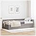 Struttura Letto Angolare con Materasso 2 pcs Talpa Tessuto - Foto miniatura 2