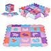 Grande tappetino puzzle educativo in schiuma per bambini e neonati, viola - Foto miniatura 2