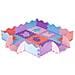 Grande tappetino puzzle educativo in schiuma per bambini e neonati, viola - Foto miniatura 4
