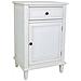 Comodino In Legno Laccato Bianco 45x36x72 - Foto miniatura 1