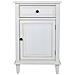 Comodino In Legno Laccato Bianco 45x36x72 - Foto miniatura 2