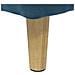 Pouf contenitore con cuscino Blu 60 x 60 x 45 cm Velluto - Foto miniatura 8