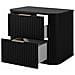 | Mobili bagno 60 cm | Nero opaco - legno | L /H /P 60/52/41 cm | ELEGANCE | Mobiletto, mobili bagno, basi, lavabo - Foto miniatura 5