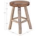 Sgabello Badia In Teak Naturale A 4 Gambe, Ø30 X 45 Cm - Foto miniatura 3