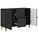 Mobile TV Nero 89 x 34,5 x 60 cm Legno ingegnerizzato - Foto miniatura 3