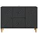 Mobile TV Nero 89 x 34,5 x 60 cm Legno ingegnerizzato - Foto miniatura 4