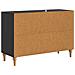 Mobile TV Nero 89 x 34,5 x 60 cm Legno ingegnerizzato - Foto miniatura 6