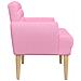 Loveseat con bottoni imbottiti Rosa 116 x 67 x 80 cm Tessuto - Foto miniatura 4