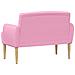 Loveseat con bottoni imbottiti Rosa 116 x 67 x 80 cm Tessuto - Foto miniatura 5