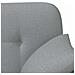 Loveseat con bottoni imbottiti Grigio Chiaro 120 x 65 x 79 cm - Foto miniatura 7