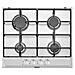 Piano Cottura P4GFXV a Gas 4 Fuochi Gas Colore Acciaio Inox - Foto miniatura 1