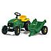 Trattore Kid JohnDeere c / Rimorchio 142x47x52 012190 - Foto miniatura 1
