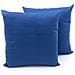 Coppia Cuscini Arredo Imbottiti Tessuto Ottoman In Tinta Unita Colore Bluette 60 40x40 Bluette 60 - Foto miniatura 3