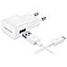 Caricabatterie Alimentatore + Cavo Spina Presa Originale Samsung Galaxy 2a (ep-ta20ewe + Dcu4awe) Bulk - Foto miniatura 1