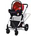 Passeggino 3 in 1 in Alluminio Colore Rosso E Nero - Foto miniatura 8