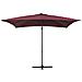 Ombrellone Da Giardino Bordeaux / grigio Scuro 250 X 250 X 235 Cm Monza - Foto miniatura 16