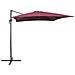 Ombrellone Da Giardino Bordeaux / grigio Scuro 250 X 250 X 235 Cm Monza - Foto miniatura 1