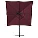Ombrellone Da Giardino Bordeaux / grigio Scuro 250 X 250 X 235 Cm Monza - Foto miniatura 14