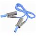 Puntali Di Sicurezza [ spina A Banana 4 Mm - Spina A Banana 4 Mm] 0.75 M Blu Msb-501 - Foto miniatura 1