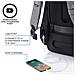 Bobby Hero Small Zaino Antifurto Usb Grigio (borsa Unisex)  - Foto miniatura 4