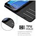 Custodia Compatibile Con Samsung Galaxy J3 / J3 Duos 2016 In Nero Carbone - Coperchio Protettiva Con Chiusura Magnetica, Funzione Stand E Tasca Per Le Carte - Foto miniatura 6